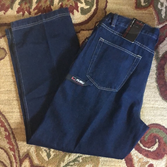 ❌sold❌Vintage 90’s FUBU The Collection Carpenter Jeans sz 40 XL 34 Deadstock NEW - Picture 2 of 16